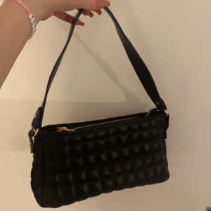 Svart väska - Jättegullig väska med guldiga detaljer 🖤aldrig använd