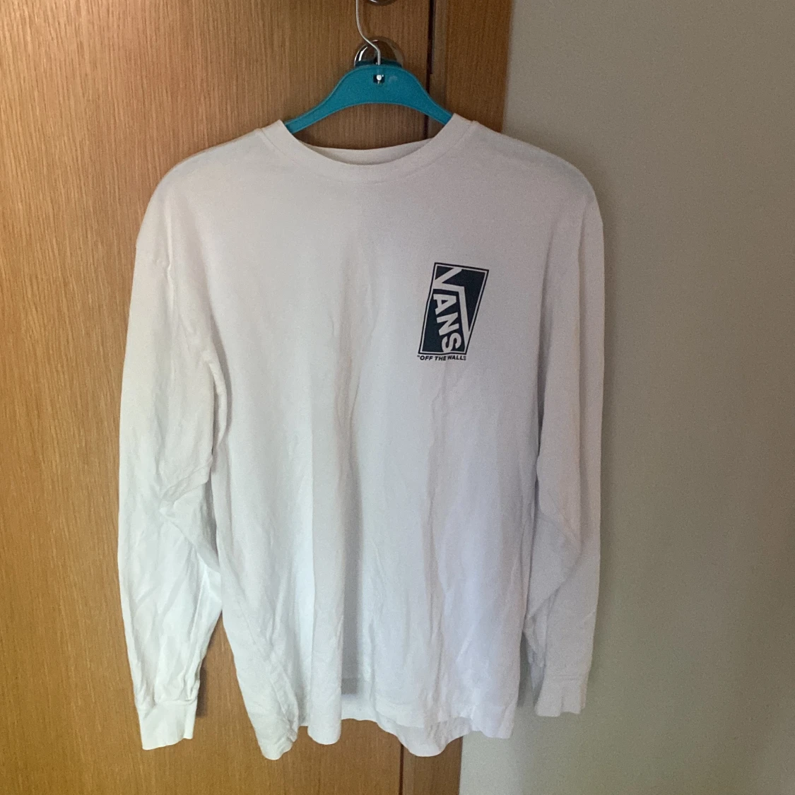 Vans långärmad vit tröja (M) - 90