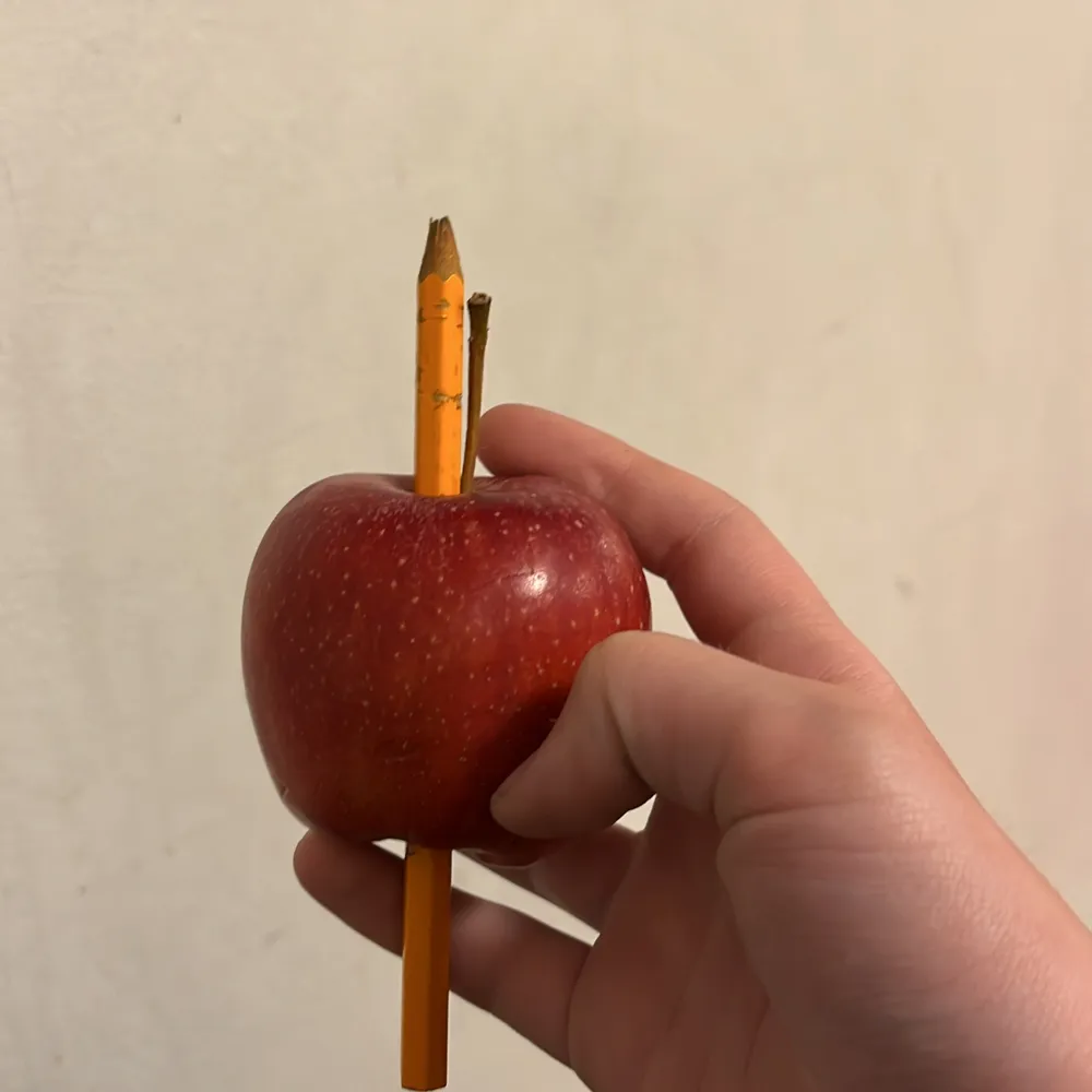 Det här är en Apple pen! Den är i väldigt bra skick! Nu på rea! Vi sålde den för 250kr nu säljer vi den för 50kr alltså har vi gått ner med 200kr! Kommer med pennvässare! . Övrigt.