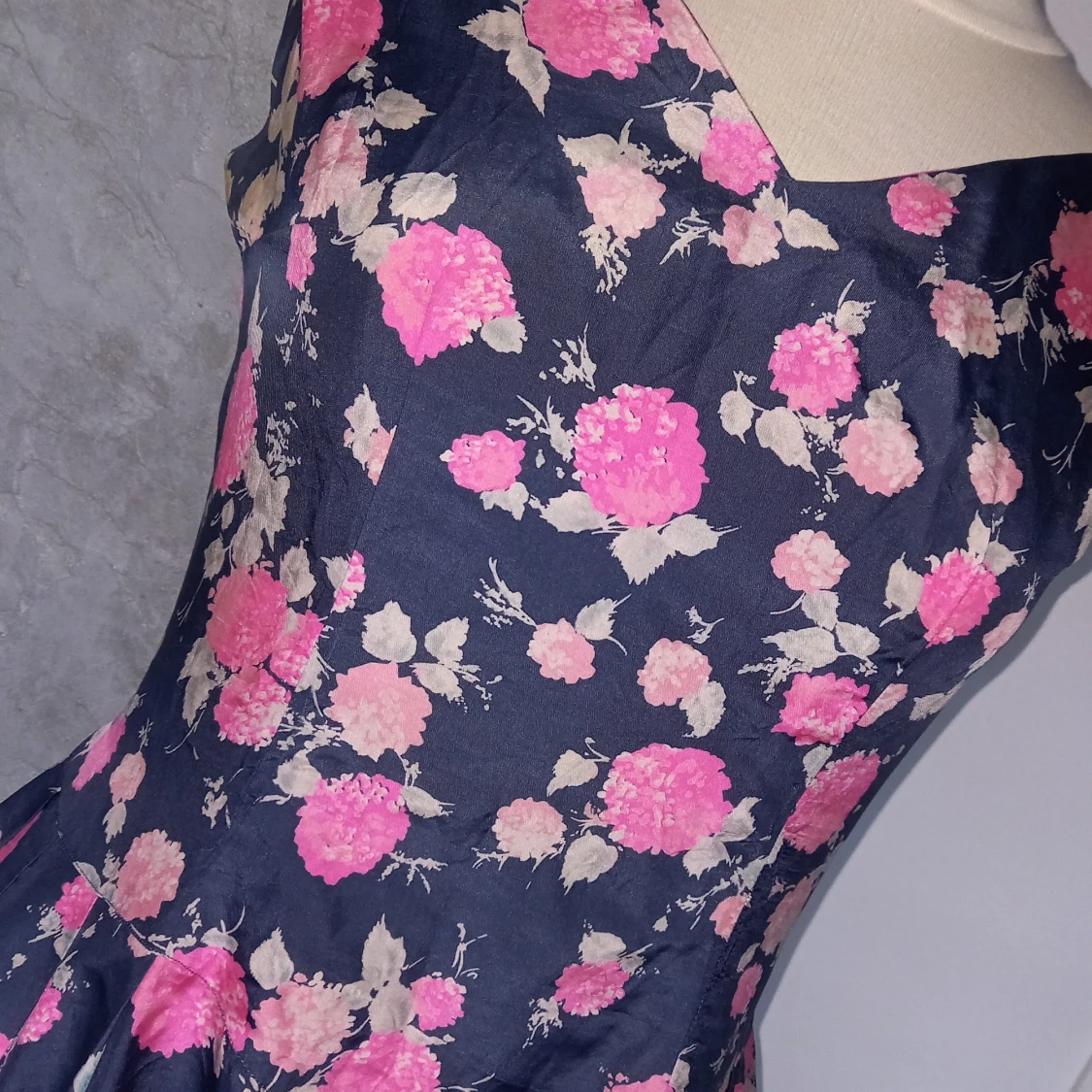 50-tals sidenklänning/skräddarsydd - 90