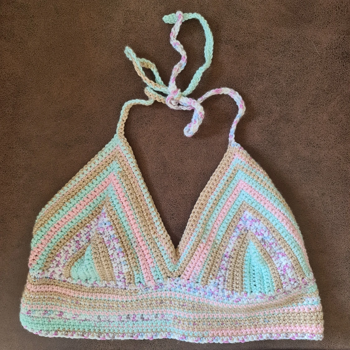 Virkad halterneck top S - 90