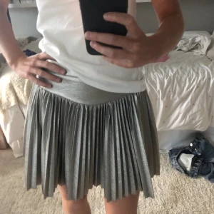 silvrig kjol - svin snygg zara kjol, köpt från plick men är i super bra skick då hon jag köpte den av inte använt den, och jag har använt den en gång. lånad bild🥰möts helst upp men kan också frakta