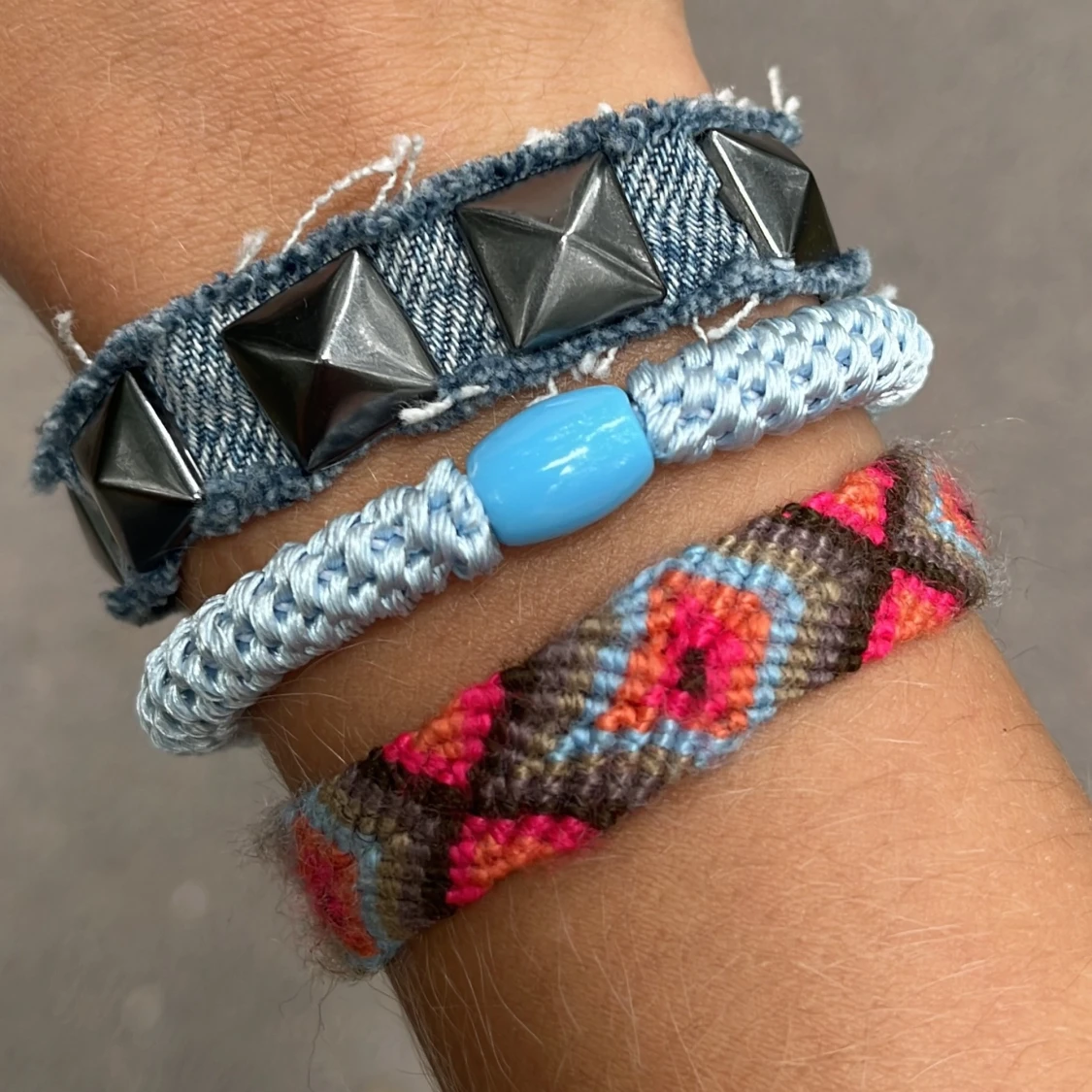 jeansnitarmband - 90