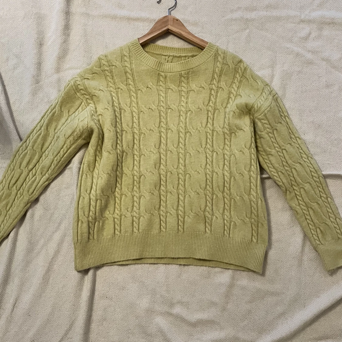 Grön stickat tröja 