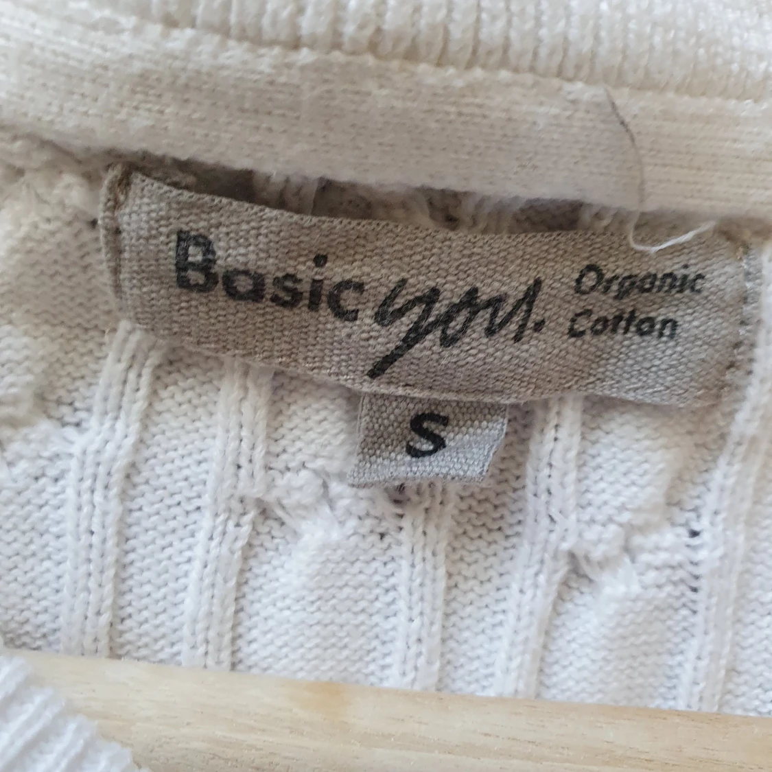 Vit stickad tröja - 91