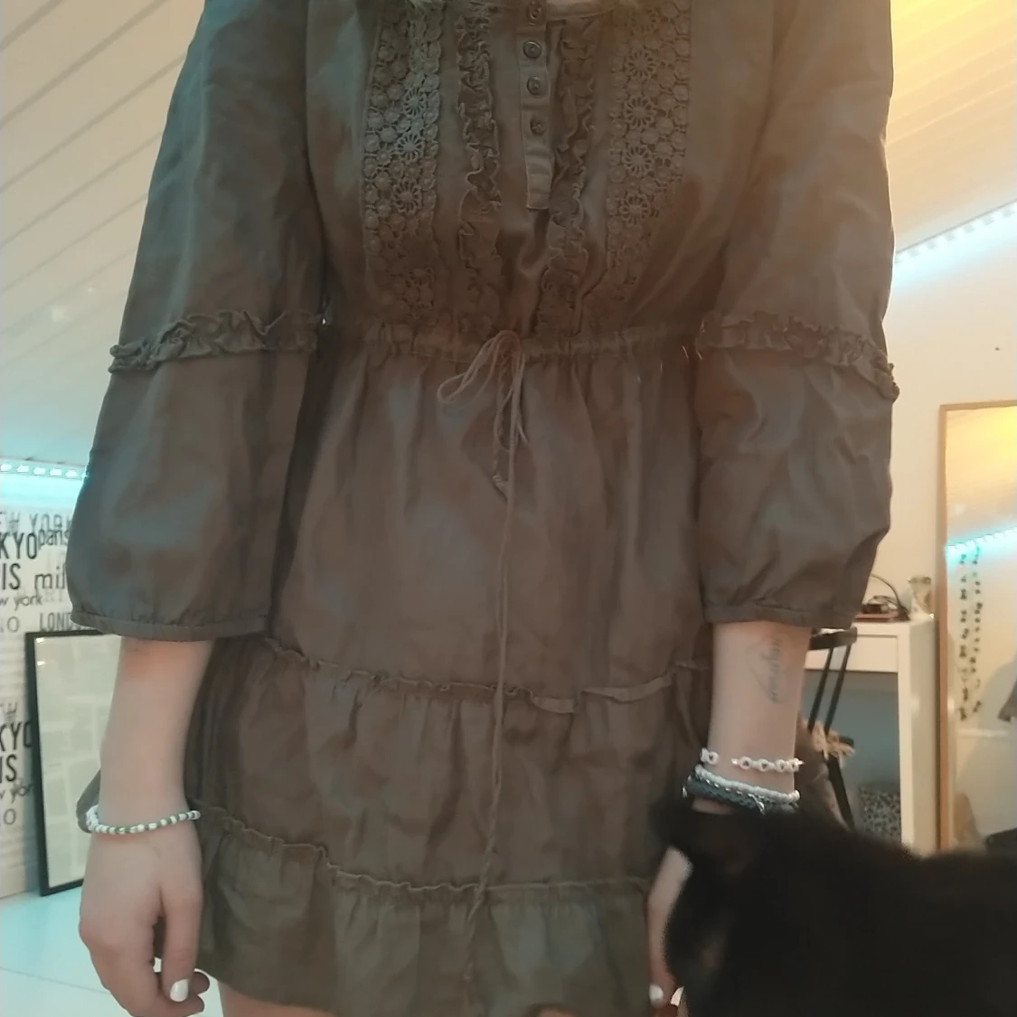 Brun klänning  - 91