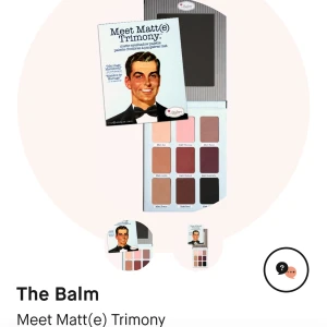 Ögonskugga  - The Balm - Ögonskuggor "Meet Matt(e) Trimony" från The balm, använd skick. Ordinarie pris 419kr