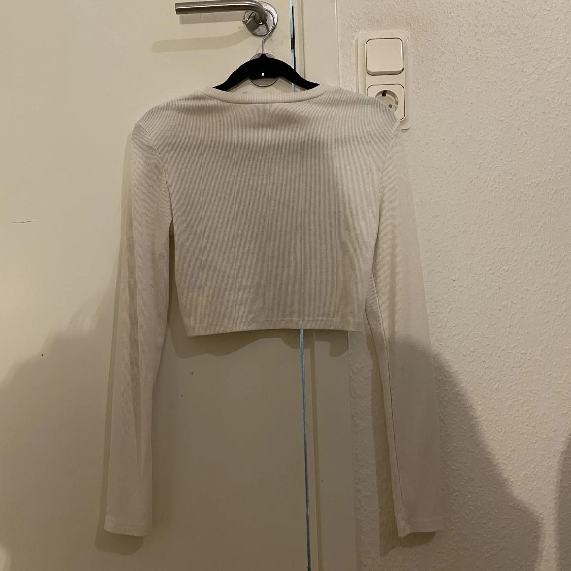 Vit långärmad tröja  - 91