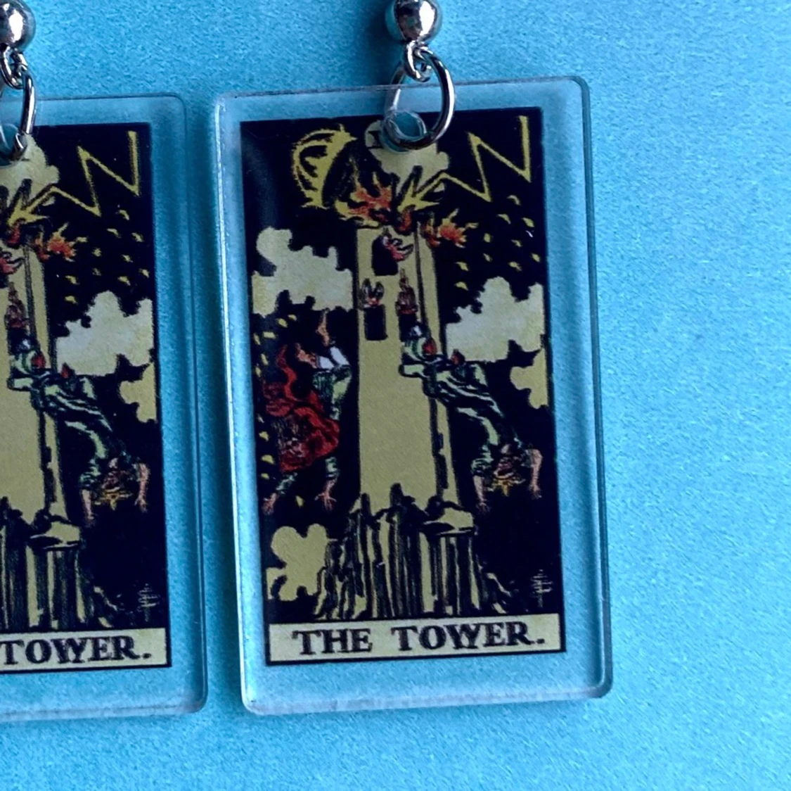 Tarotkort örhängen 💙 - 90