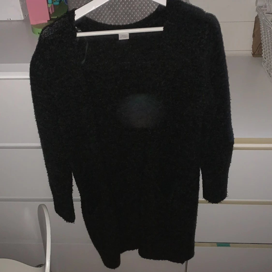 Grå lång kofta - 90