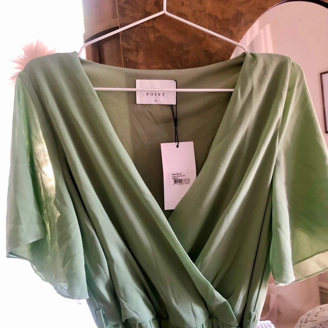 Sisters Point Grön Louise Short Sleeve Dress - 90