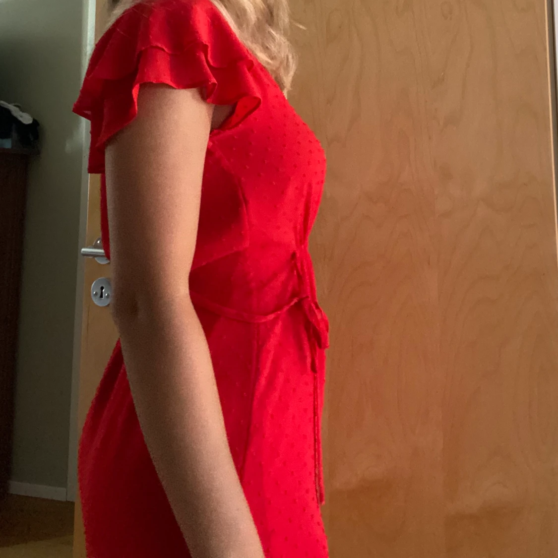 Röd sommarklänning  - 90