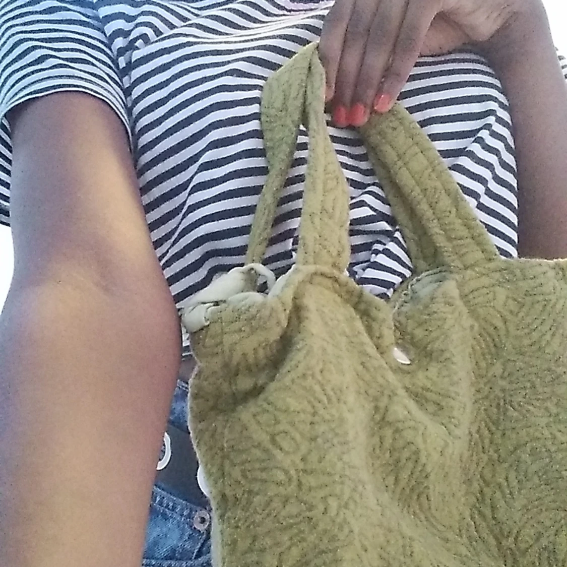 Grön/Mörkgul Väska - 90