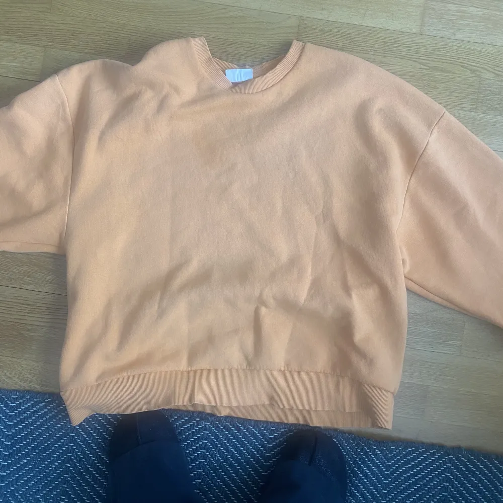 Snygg sweatshirt från Gina tricot den är mycket mer orange i verkligheten än på bilden . Hoodies.