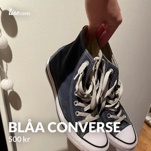 Converse skor - Super snygga blåa converes som är i ny skick ☺️