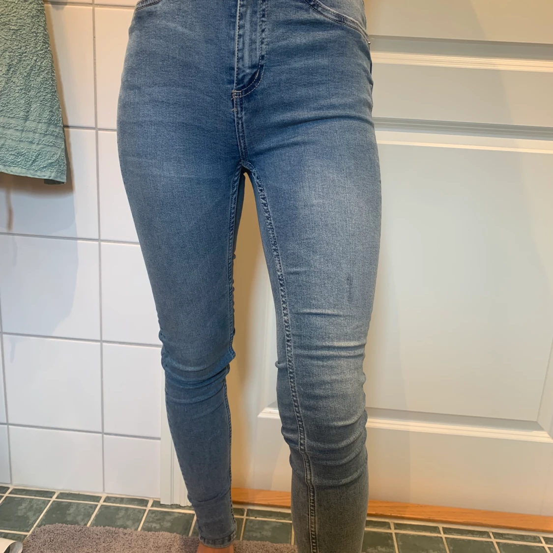 Blåa jeans