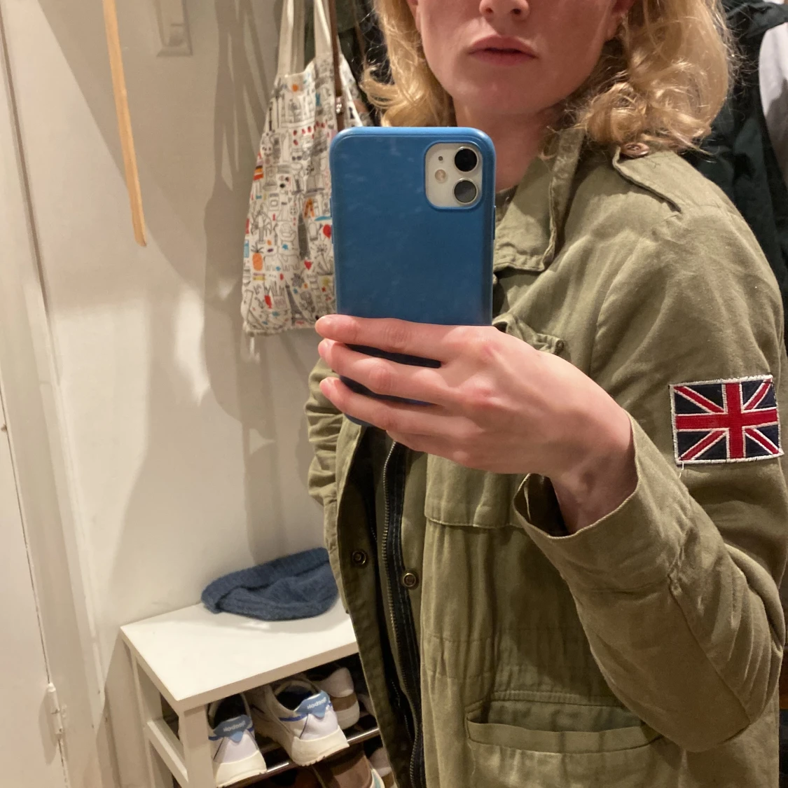 Snygg militärgrön jacka  - 90