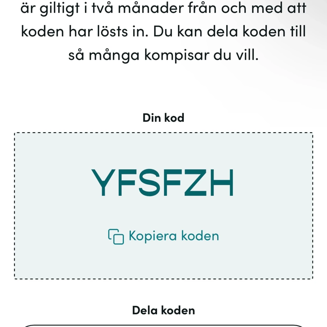 Lös in min kod på timma appen 