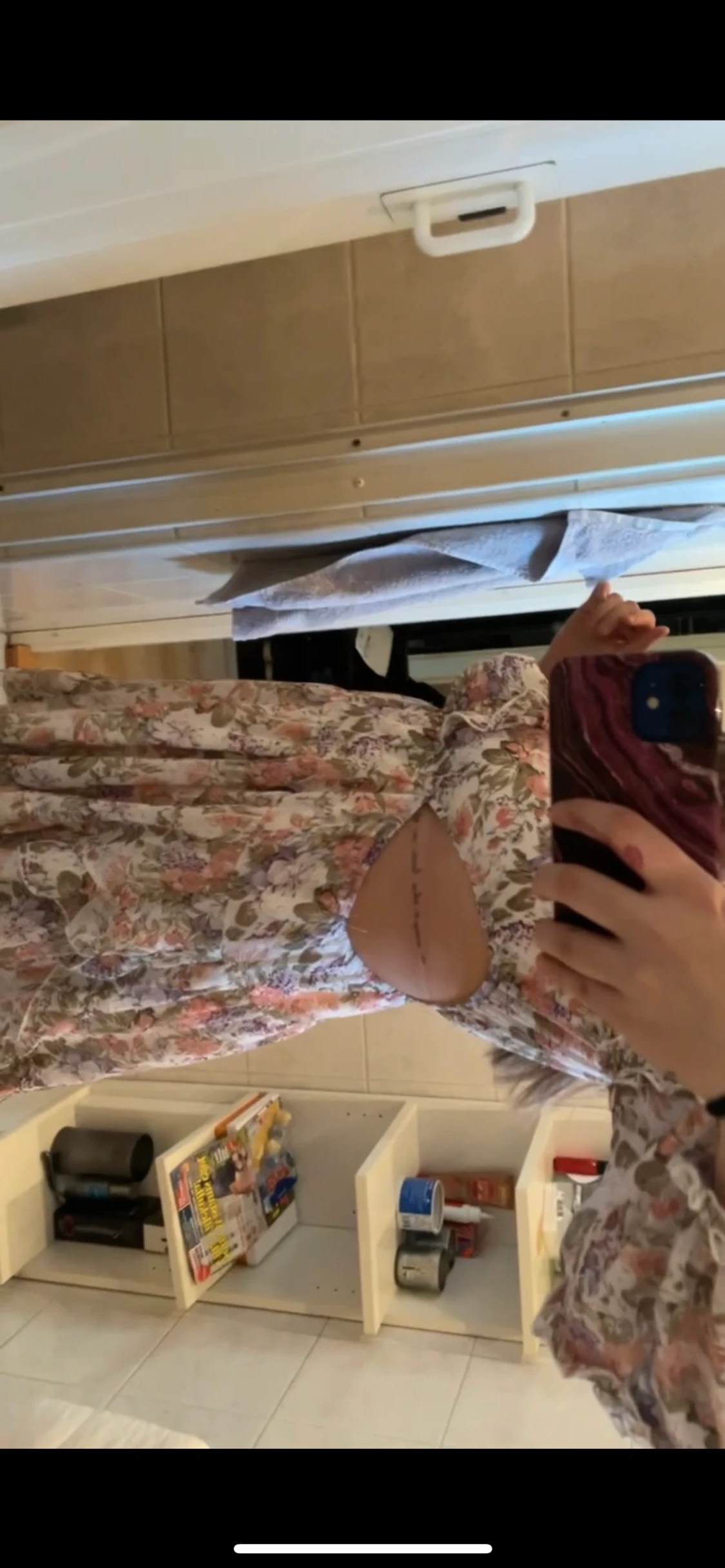 Blommig klänning  - 90