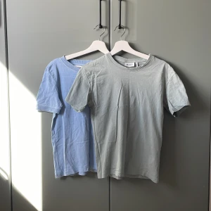 T-shirt - Blå och grön t-shirt från weekday och zara. Knappt använda. Weekday stl s och zara stl m men båda passar xs, s och kanske M. 70kr för båda eller 50 för en