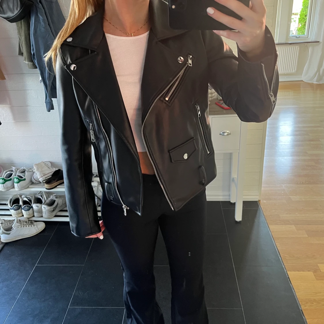 Bikerjacket/skinnjacka - 90