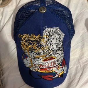 Keps - Blå keps me coola mönster 