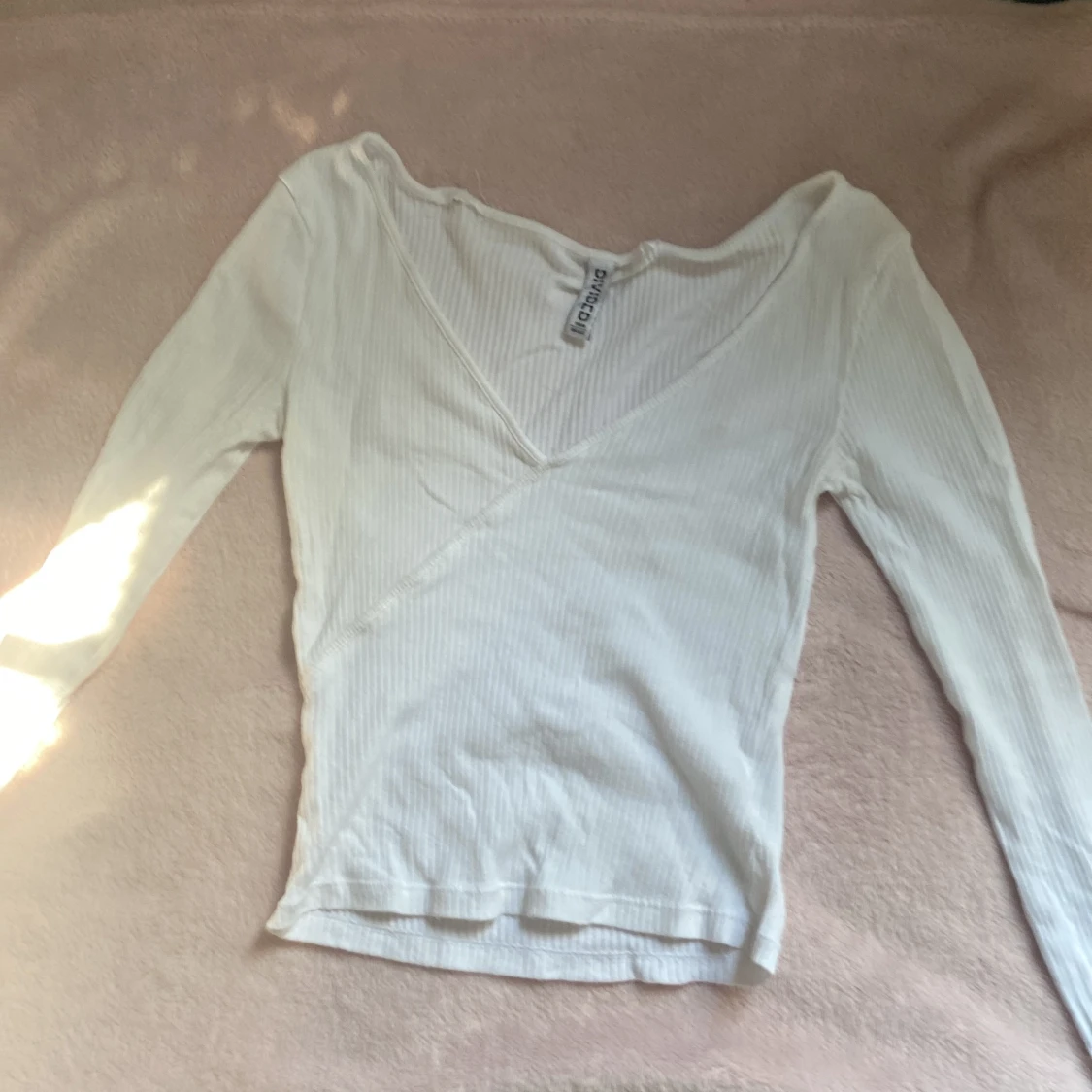 Vit basic tröja strl xs 