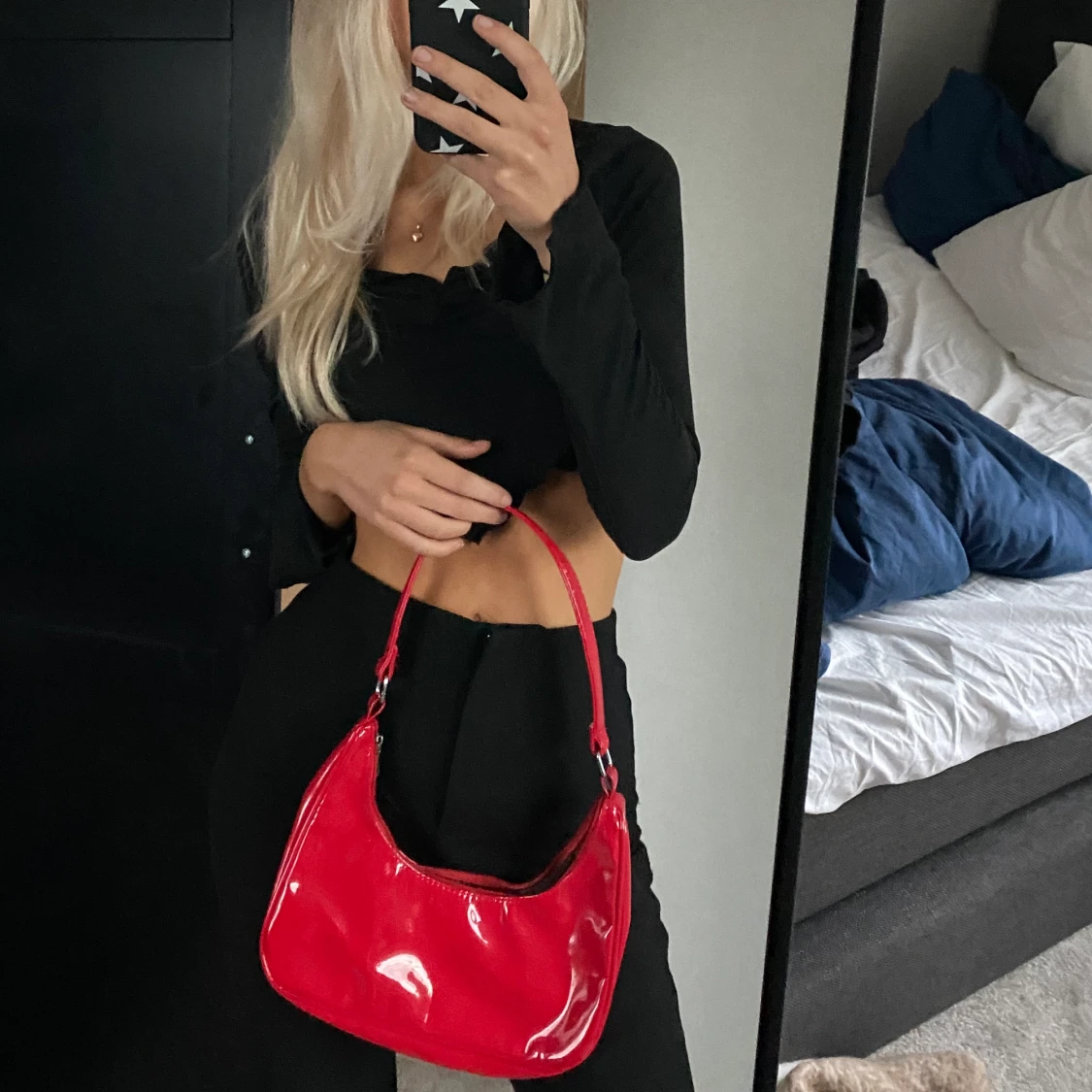 Röd väska - 90
