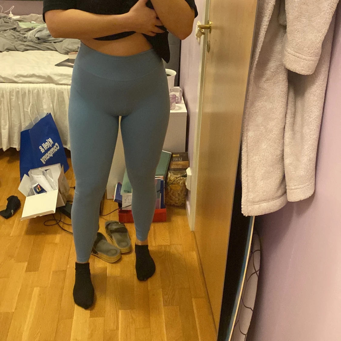 Blåa Alphatlete tights - 90