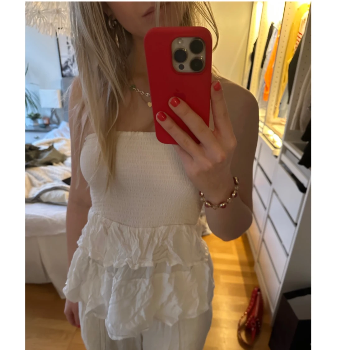 Topp med volanger - 90