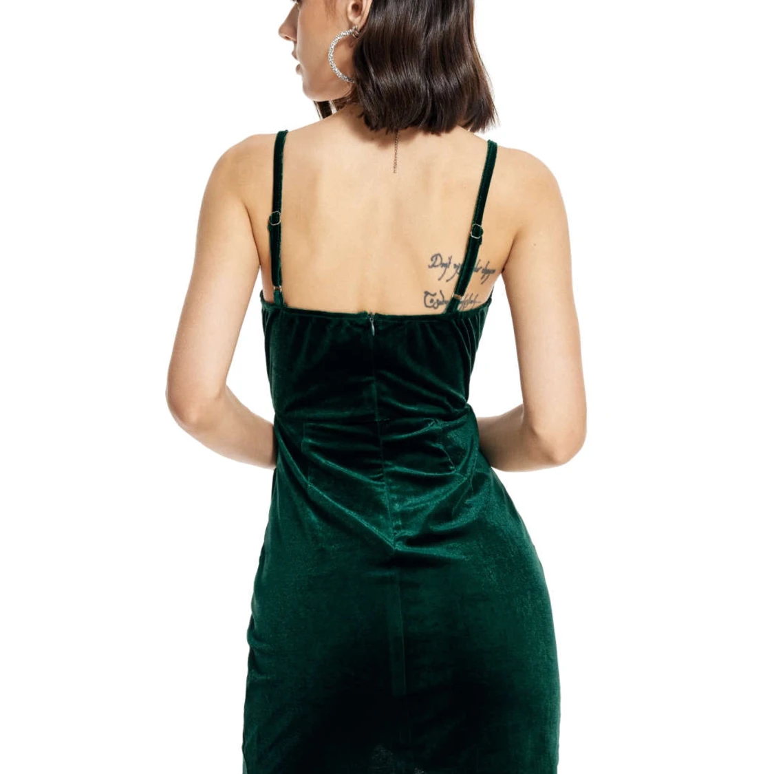 Grön sammetsklänning - 90