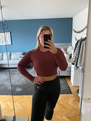 Långärmad träningstopp - Croppad långärmad träningstopp i fint skick