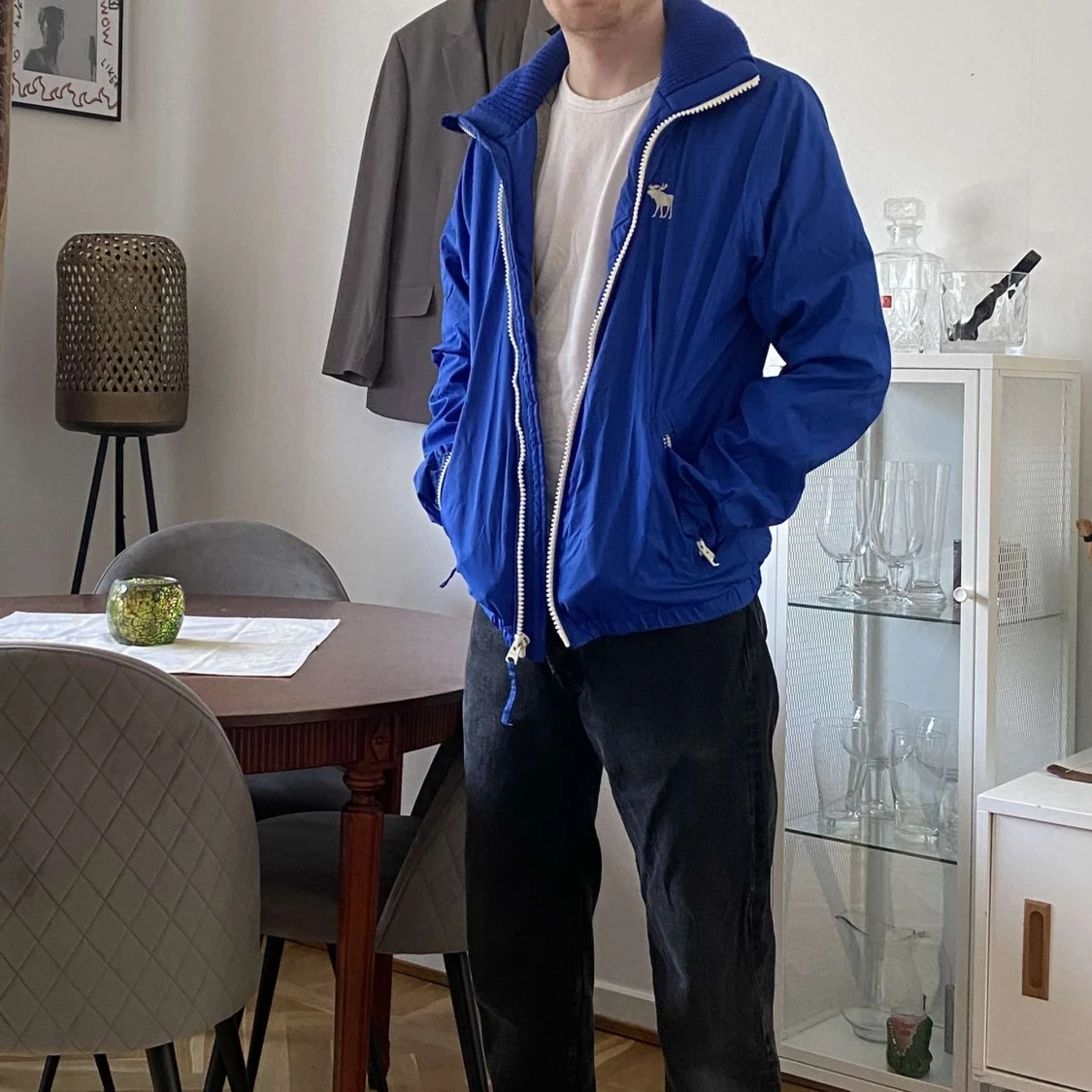 A&F jacket/jacka, blue/blå
