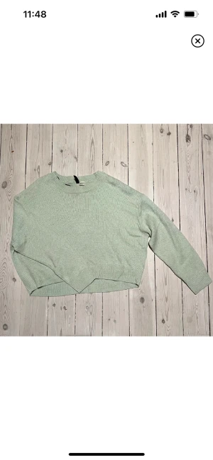 Stickad tröja - Jättemysig mintgrön stickad tröja från H&M! 