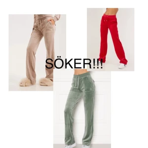 Söker, röda,gröna eller beiga juicys -  Hej jag letar efter röda gröna eller beiga juicy byxor jag skulle kunna köpa några för 300kr!🤝