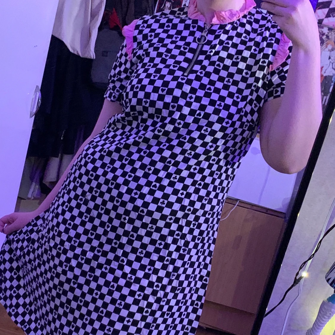 Rutig hellbunny klänning - 90