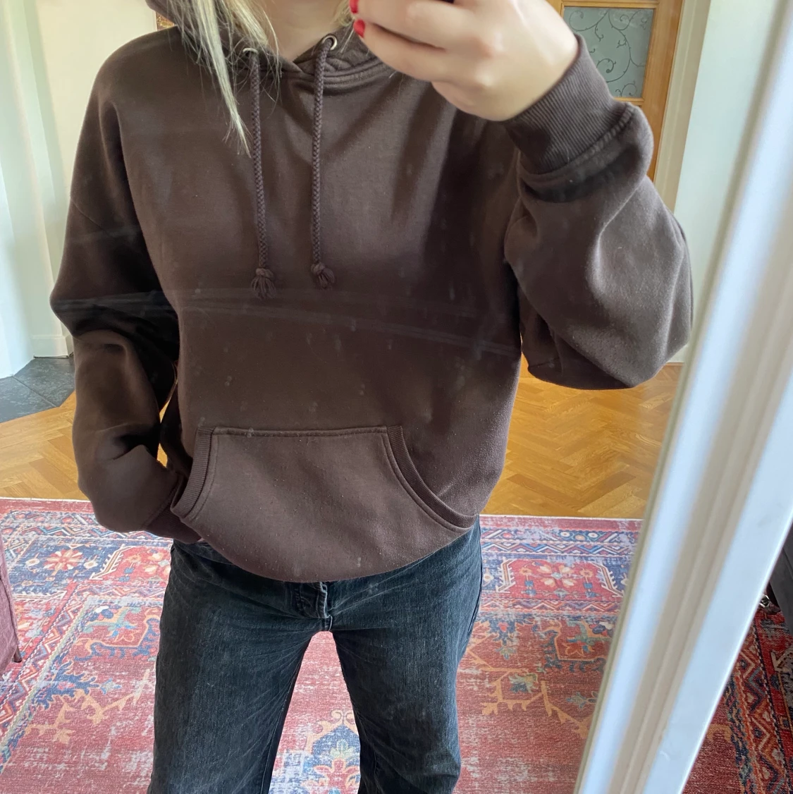 as skön hoodie från bikbok 🤎🥥🐻 - 90