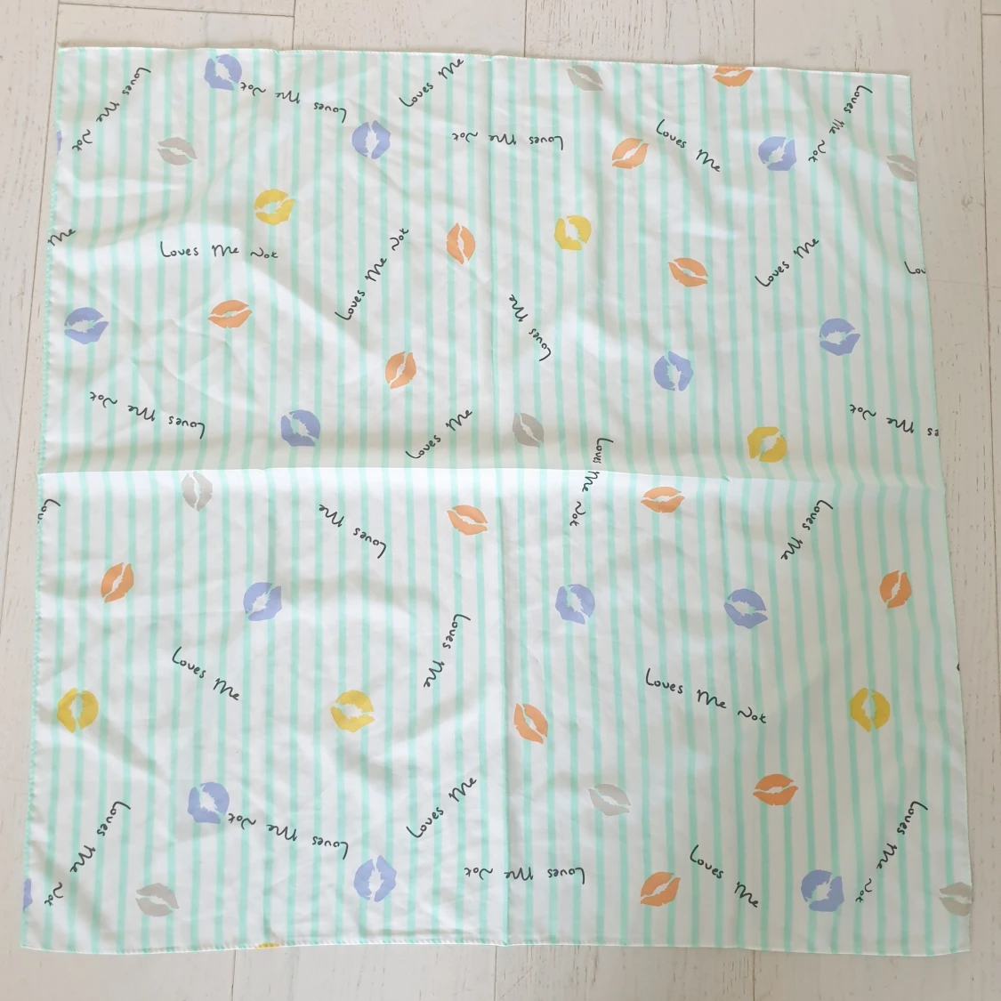 Korean scarf- Torqouise w/ pattern