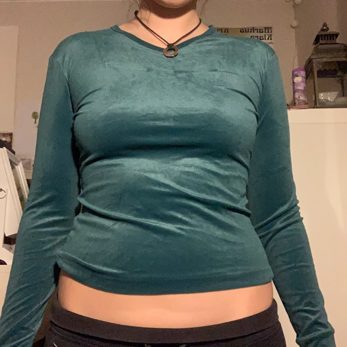 Långärmad grön tröja