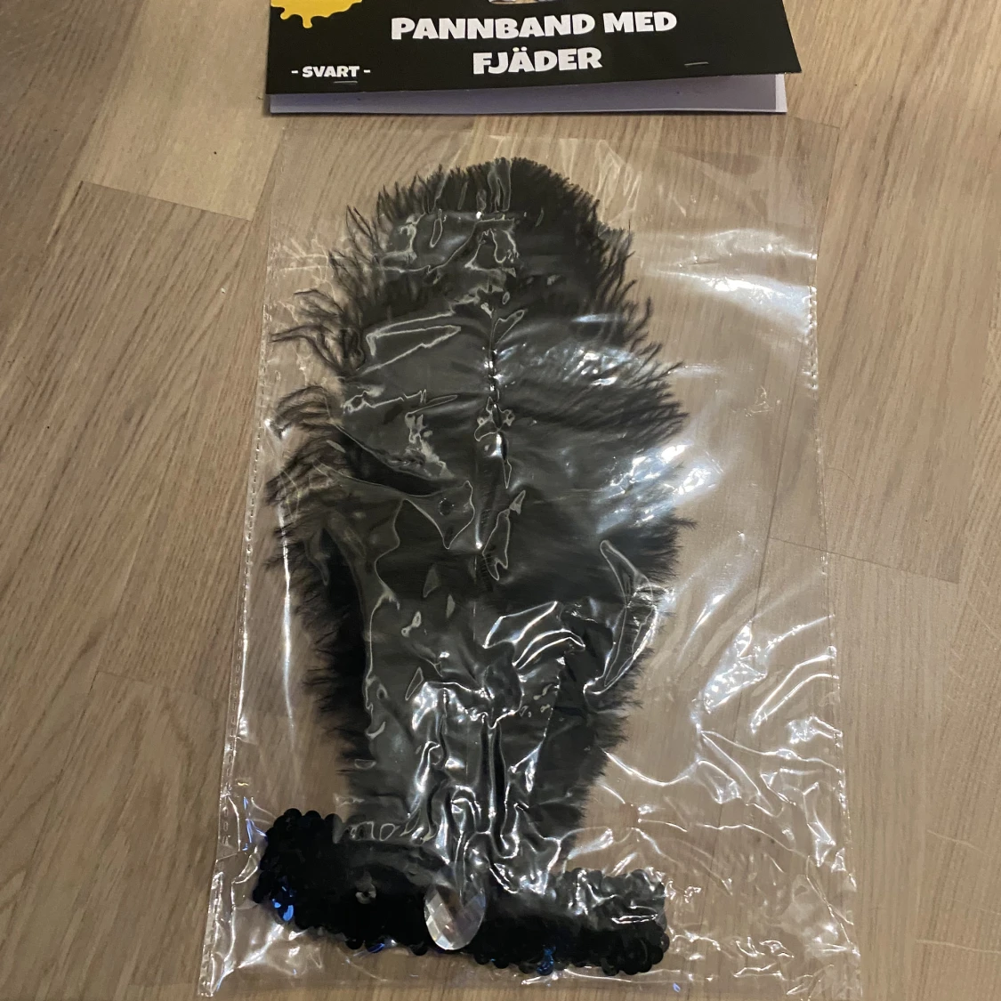 Pannband med fjäder Gatsby!  - 90