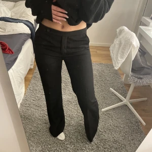 Lågmidjade kostymbyxor - Säljer mina as snygga lågmidjade kostymbyxor från zara! Väldigt fint skick, storleken XS men funkar även för S!🙌🏻💕