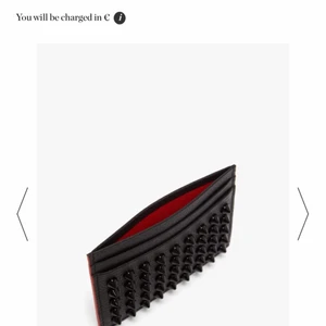 Christian Louboutin korthållare - Nypris 2500. Sparsamt använd inga slitningar.