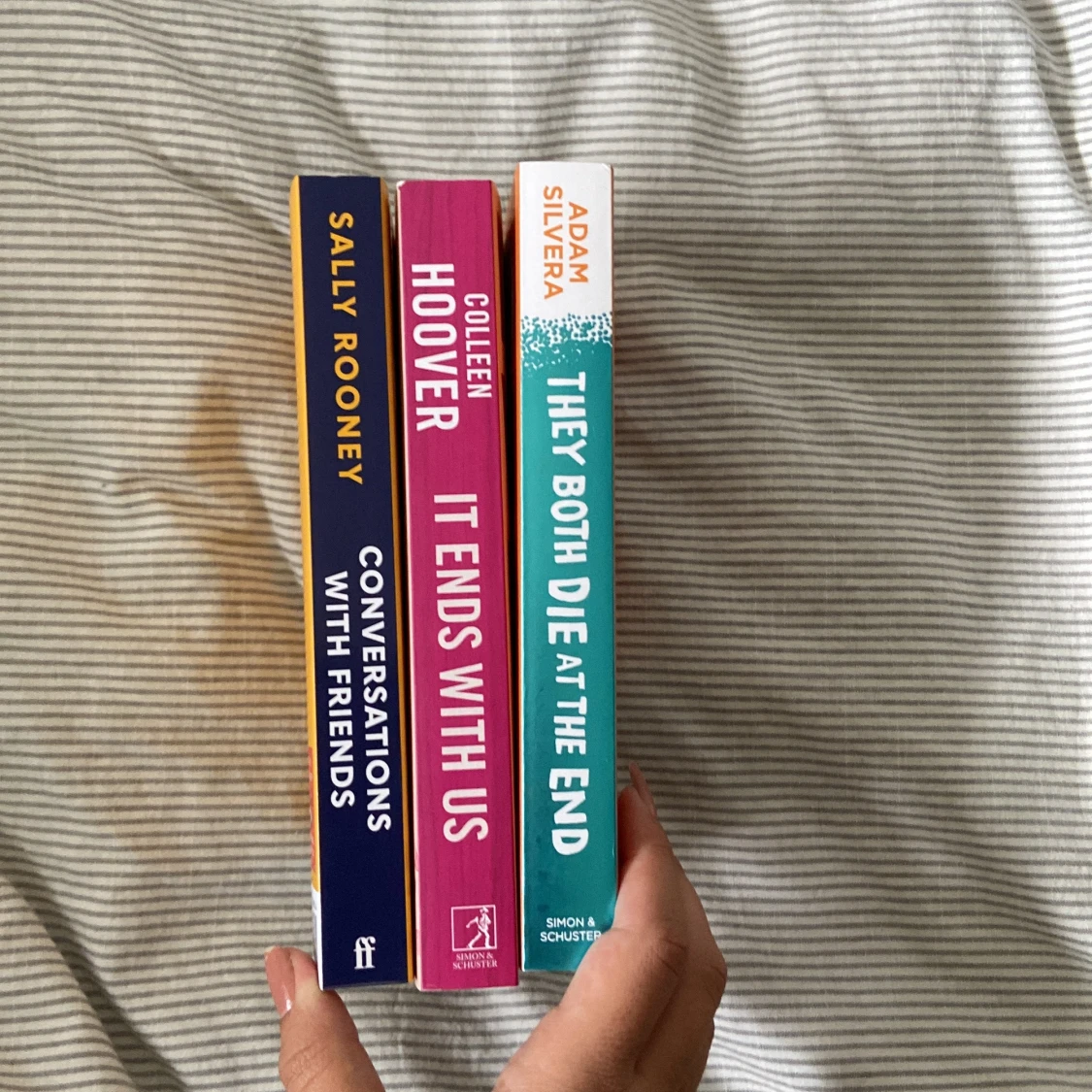 It ends with us/ conversations with friends/ they both die at the end - 91