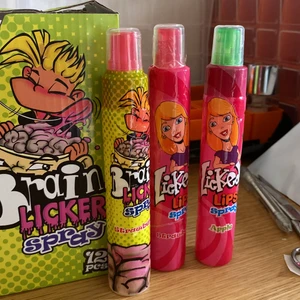 Brainlicker/licked lips spreys. - Två lickedlips sprejs och en brainlicker spray. Dom kostar 30kr styck