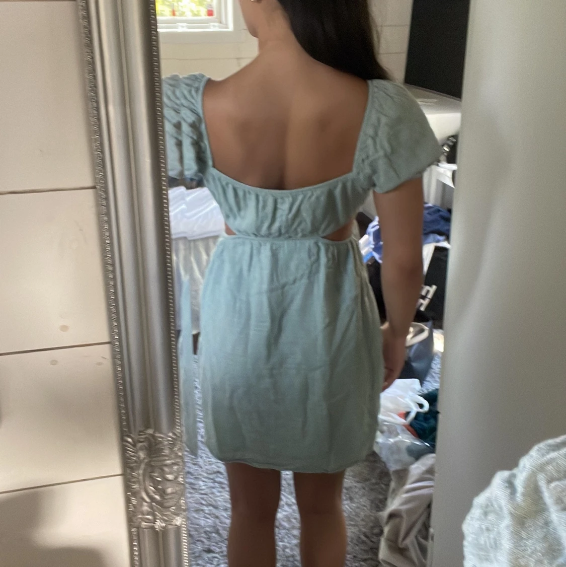 Ljusgrön klänning  - 91