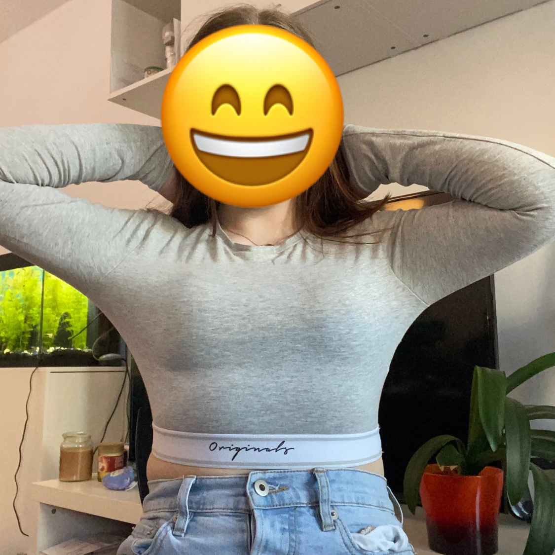 Långärmad kort tröja