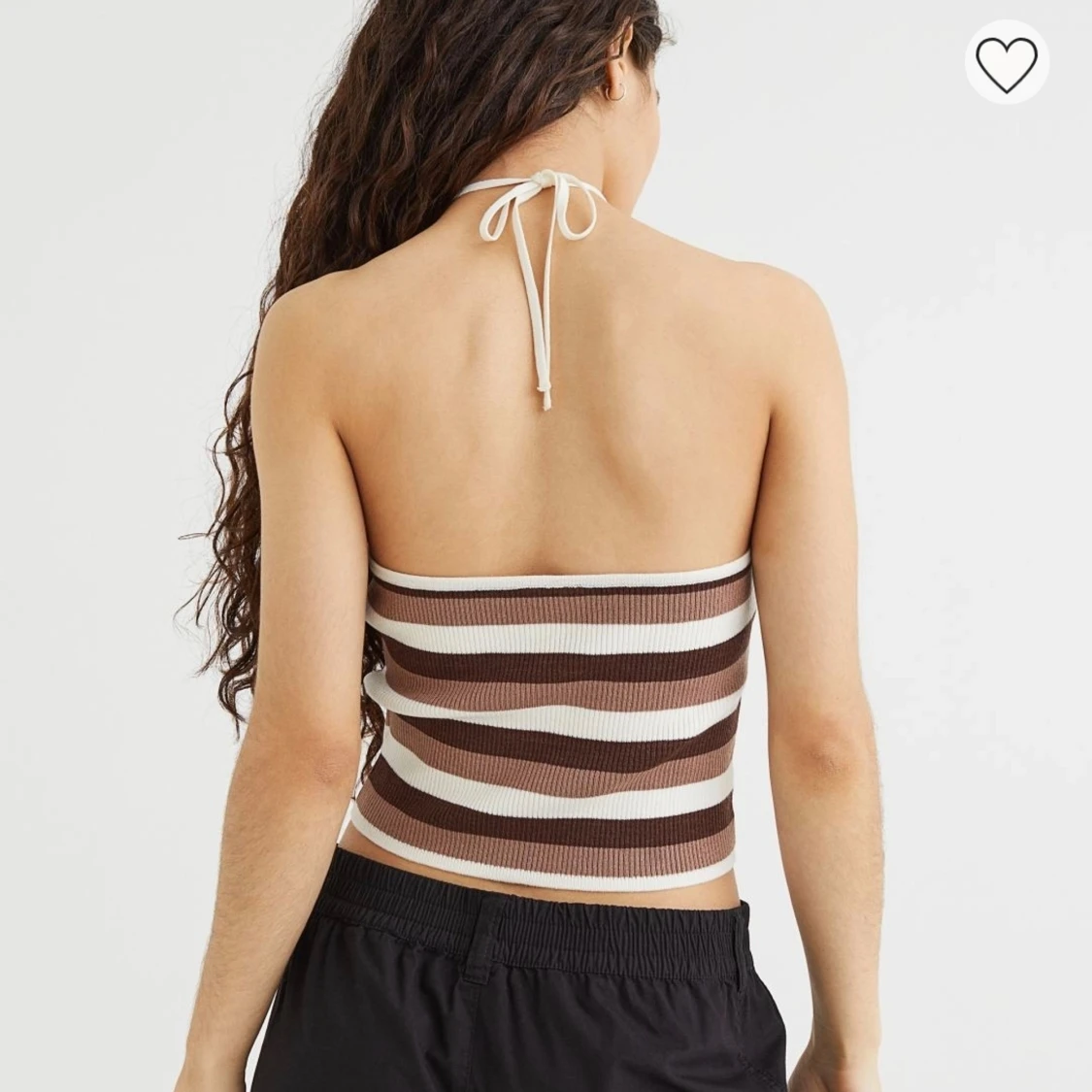 Brunt randig linne - 90