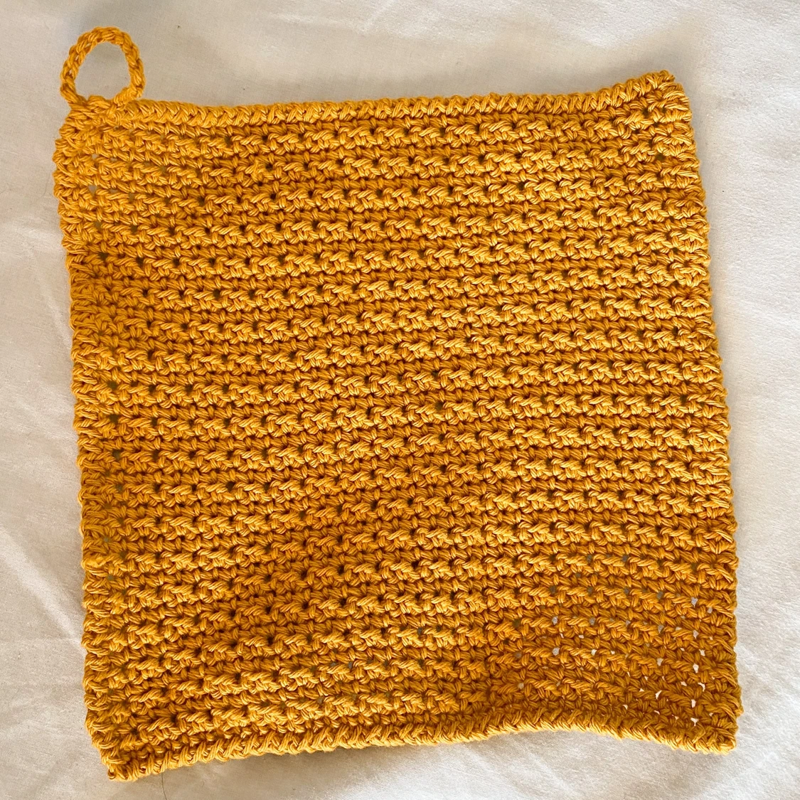 Virkad disktrasa/tvättlapp🧡 - 90