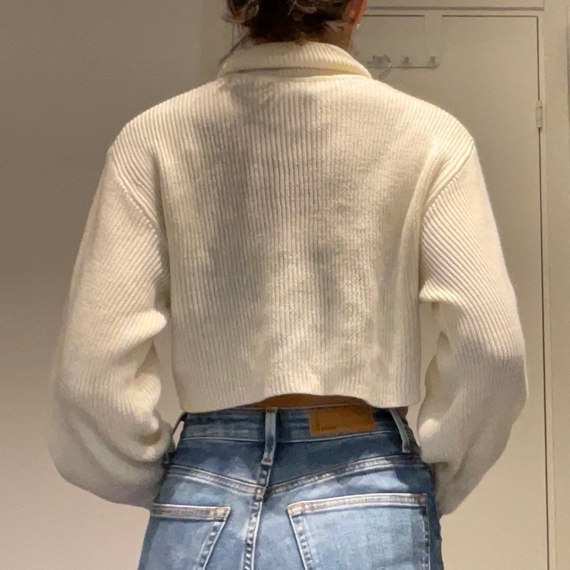 krämfärgad tröja - 91