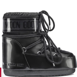 Moonboot black glance  - Knappt använda moonbots!